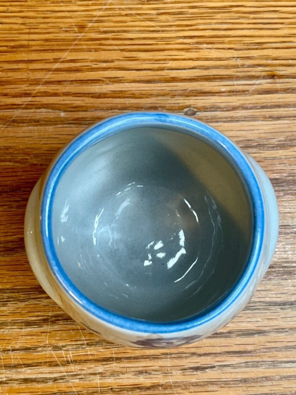 Vintage M.A. Hadley Stoneware Sugar Bowl & Creamer, Hand-Painted Farm Animal The - Picture 9 of 14